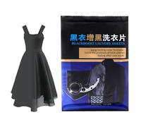 Tinte de tela negra | 50 piezas restaurador suave de larga duración - Tinte de larga duración para ropa | Para la escuela, hotel, apartamento, dormitorio, baño, viajes al aire libre, jeans de lino