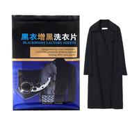 Tinte de tela negro - 50 piezas de fijación de color brillante, restaurador de ropa negra, suministros de lavandería, para apartamentos, dormitorios, viajes, lavandería, camisetas, jeans, lavado de