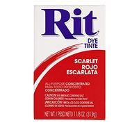 Tinte en polvo concentrado multiusos para ropa, decoración y manualidades, rojo escarlata (paquete de 1)
