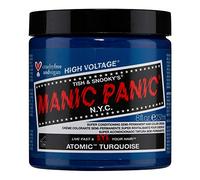 Tinte fantasía semipermanente para el pelo Manic Panic High Voltage MAXI CLASSIC 236 ml, color azul turquesa ATOMIC TURQUOISE,