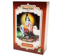 Tinte Henna Castaño Medio en Polvo Eco Vegan 100g | Coloración 100% Natural Botánica, Sin Químicos ni Amoníaco | Brillo y Fuerza Duraderos, Apto Piel Sensible, Eclipta Alba & Nogal