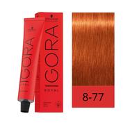 Tinte Igora Royal / Schwarzkopf - 8-77 Rubio Claro Cobrizo Intenso