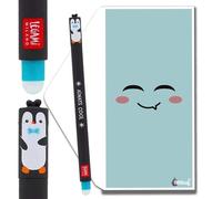 Tinte Ink Legami Bolígrafos Borrables - Gama Completa Disponible - ¡Incluyendo Sobre de Regalo! - ¡Elige Diseño Bonito! (Pingüino)