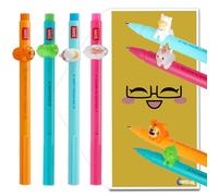 Tinte Ink Legami Lovely Friends - Juego de 4 bolígrafos de gel, incluye sobre de regalo, elige un bonito diseño (juego de unicornio, dinosaurio, tigre y llama)