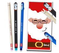 Tinte Ink Legami - Paquete de bolígrafos borrables con sobre - (Colección Santa 4 (3 bolígrafos))