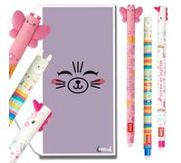 Tinte Ink Legami - Paquete de bolígrafos borrables (mariposa, llama y unicornio)