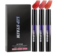 Tinte Labial Pelable | 3 piezas de maquillaje facial impermeable,Tinte de Labios Pelable,para Escuela Viaje Escenario Salida Nocturna Vacaciones Boda Cita Trabajo