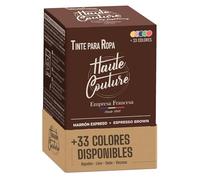 Tinte Marrón Espresso Haute Couture - Algodón Lino Seda Viscosa 350g