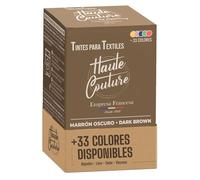 Tinte Marrón Oscuro Haute Couture - Algodón Lino Seda Viscosa 350g