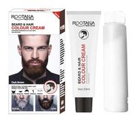 Tinte para barba - 30 ml de aplicación rápida para hombres | Marrón negro - Nutre la textura de la barba protege la piel tiñe suavemente y proporciona un aspecto atractivo en cuestión de minutos