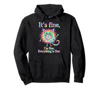 Tinte para Corbata It's Fine, I'm Fine Everything is Fine Cat Owner Sudadera con Capucha