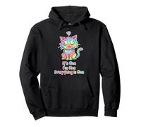 Tinte para Corbata It's Fine, I'm Fine Everything is Fine Cat Owner Sudadera con Capucha