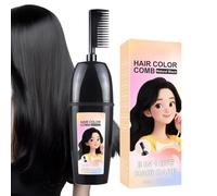 Tinte Para El Cabello Con Burbujas: Peine Para Colorear A Base De Plantas, Aplicador De Cepillo Integrado, Fácil Uso | Herramienta Para Colorear Reutilizable Con Aplicador De Espuma, Cepillo De Cobert