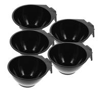 Tinte para el cabello en tazón para mezclar | Juego de 5 cuencos para teñir el cabello, herramienta de tinte apilable para estilistas, artistas de salón, usuarios domésticos, entusiastas, principiante