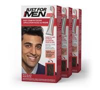 Tinte para el cabello Just For Men Easy Comb-In Color para hombre, f cil de aplicar sin mezclar, con peine aplicador - Negro intenso A-65, paquet