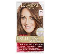 Tinte para el cabello L'Or al Paris Excellence Creme Triple Protecci n - Casta o claro dorado [6 g] Paquete de 2