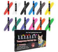 Tinte para el cabello para mascotas para perros - Marcador de tinte de cachorro vibrante, color de mascotas temporal segura | Dog Paint Kit, Dog Coat Coloring Stick, Washable Dog Hair Marker, Brig