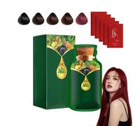 Tinte Para El Cabello Suave A Base De Plantas, De Uso Rápido, Champú Con Colorante Natural Y Duradero, Tinte En Espuma Con Mascarilla Capilar, Apto Para Hombres Y Mujeres. (Red)