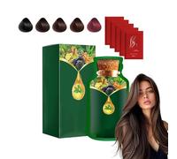 Tinte Para El Cabello Suave A Base De Plantas, De Uso Rápido, Champú Con Colorante Natural Y Duradero, Tinte En Espuma Con Mascarilla Capilar, Apto Para Hombres Y Mujeres. (Chestnut Brown)
