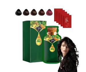 Tinte Para El Cabello Suave A Base De Plantas, De Uso Rápido, Champú Con Colorante Natural Y Duradero, Tinte En Espuma Con Mascarilla Capilar, Apto Para Hombres Y Mujeres. (Black)