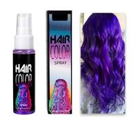 Tinte para el cabello temporal Violeta, spray colorante para el cabello, coloración temporal para el cabello, tinte para el cabello lavable, spray de tinte para cabello loco, coloración para el