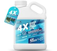 Tinte para estanque azul aguamarina, concentrado 4X, tinte azul lago y estanque para agua azul aguamarina, tinte azul para estanque ideal y colorante de lago, tinte Aquashade para estanque que protege