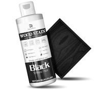 Tinte Para Madera, 250ml Acuosa Mate Colorante Per Legno, Secadora De Manchas De Madera RáPida, Bajo Olor, Adecuado Para Muebles Interiores Y Exteriores, Puertas Y Ventanas, Paredes (Negro)