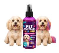 Tinte para mascotas - Spray de cuidado de color brillante de 100 ml | Spray colorante temporal para el pelo de mascotas para perros y gatos, con atomización fina