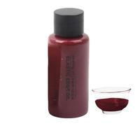 Tinte para piel, borde de piel, reestructuración manual, para restaurar el color de los bordes, cobertura de de acabado, vendaje protector, 30 ml, solución sencilla, Rojo/Vino, Consulte la