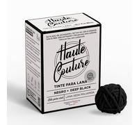 Tinte para Ropa Especial Lana Negro - Haute Couture - 300 g Todo-en-Uno - Tinte a Mano - Lana, Seda y Poliamida - Tinte Textil y Tejidos de Color Intenso y Duradero