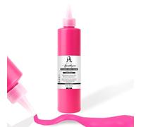 Tinte para tela 500 ml, pintura textil resistente al lavado, color de camiseta para tejidos claros, lavable a máquina, fijación mediante planchado (rosa)