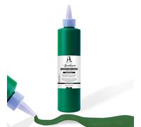 Tinte para tela de 500 ml. Pintura textil resistente al lavado. Color de camiseta para tejidos claros. Lavable a máquina, resistente al lavado. Pintura textil, fijación mediante planchado (verde)