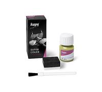 Tinte para Zapatos y Bolsos de Cuero y Textil con Esponja y Brocha, Kaps Super Color, 70 Colores (148 - verde manzana)