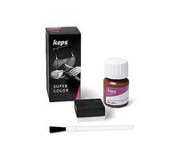 Tinte para Zapatos y Bolsos de Cuero y Textil con Esponja y Brocha, Kaps Super Color, 70 Colores (179 - nogal)