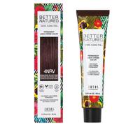 Tinte permanente para cabello Better Natured 4NRV, color casta o rojizo natural medio, cobertura 100 % canas, vegano y de origen natural, hasta 8
