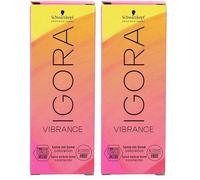Tinte Permanente Schwarzkopf Igora Vibrance Ceniza Nº 10-12 60 ml Matizador de Color (Paquete de 2)