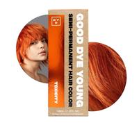 Tinte semipermanente Good Dye Young, color naranja cobre. Acondicionador no t xico. Protecci n UV. Dura de 15 a 24 lavados. Sin PPD. No probado e