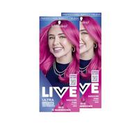 Tinte semipermanente Schwarzkopf LIVE Ultra Brights 093 Shocking Pink (2 x 80 ml), coloración para resultados de color intensos o en pastel, dura 12-15 lavados, con acondicionador nutritivo