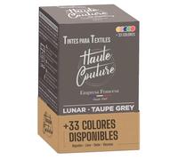 Tinte Textile Gris - Haute Couture - 33 colores - Todo en uno - 350 g - Ropa y Tejidos - Gris Topo