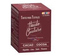 Tinte Textile Marrón - Haute Couture - 33 colores - Todo en uno - 350 g - Ropa y Tejidos - Cacao