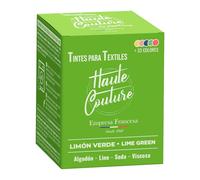 Tinte Textile Verde - Haute Couture - 33 colores - Todo en uno - 350 g - Ropa y Tejidos - Verde Limon
