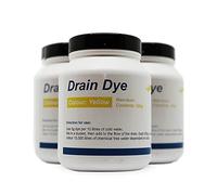 Tinte trazador para detección de fugas 200 gr - Tinte para la detección de fugas en bajantes y piscinas - liquido detector fugas - Muy eficaz, uso muy sencillo, mezclar y listo (Amarillo)