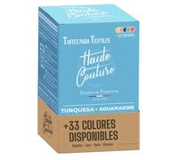 Tinte Turquesa Haute Couture - Algodón Lino Seda Viscosa 350g