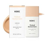 Tinted Sunscreen, Crema Solar Facial 40 con Color, Protector Solar con Color, Crema Solar de Amplio Espectro SPF 40, Protector Solar Tone-Up, Crema Protectora Solar con Color, Cobertura Natural