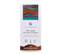 Tintes Chroma BIO Castaño Medio Caoba 3.4 - 100g - Coloración Natural en Polvo sin Amoníaco - Cubre Canas - Tinte Vegano con Ingredientes Botánicos - Brillo, Suavidad y Cuidado