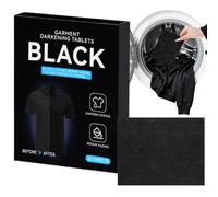 Tintes Para Telas Para Ropa - 10 Tabletas De Pintura Natural Negra, Kit Para Colorear Textiles, Accesorios Para Teñir Bricolaje | Adecuado Para Seda, Lino, Algodón, Lana, Camisetas, Vaqueros, Pantalon