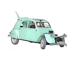 Tintin Kit de modelo de coche, Tintin The Crashed 2, escala 1/24, rango de edad infantil, blanco unisex
