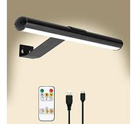 TINTINDOC Luz inalámbrica para pintar recargable con control remoto, lámpara de exhibición de arte de metal completo, luz de acento para imagen, funciona con pilas, luz de pintura con temporizador de