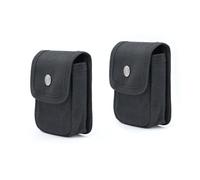 Tintirs - Paquete de 2 bolsas de cinturón EDC para hombres y mujeres, bolsas compactas con trabilla para cinturón para pesca, senderismo, camping, cierre a presión duradero, lona encerada de alta