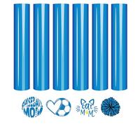 Tintnut Vinilo de transferencia de calor azul claro, 6 hojas de vinilo HTV de 12 x 10 pulgadas para, vinilo para planchar para camisetas
